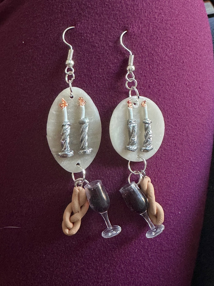 Shabbat Charm Earrings