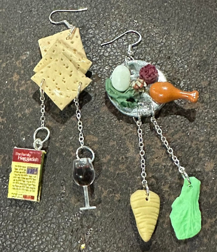 Passover Seder Charm Earrings