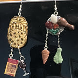Passover Seder Charm Earrings