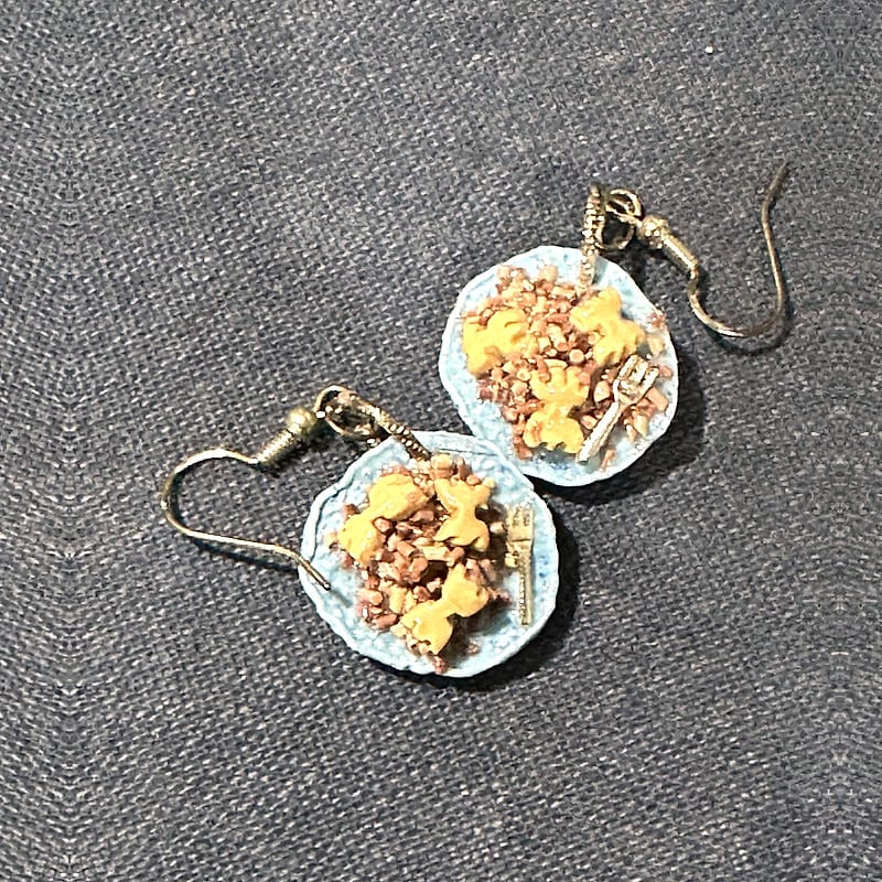Handmade Kasha and Bowties Earrings