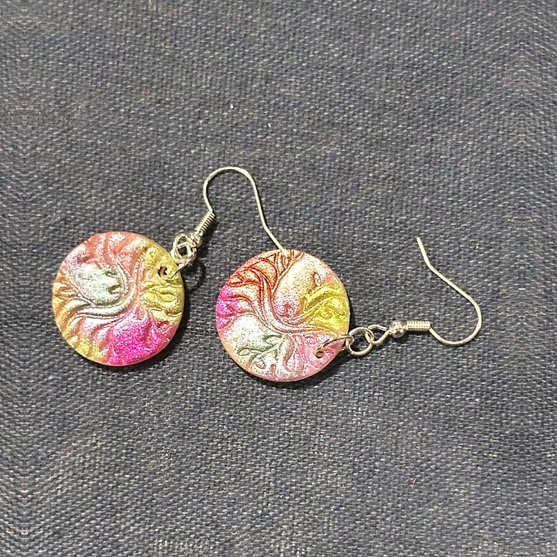 Handmade Multicolor Tree of Life Earrings