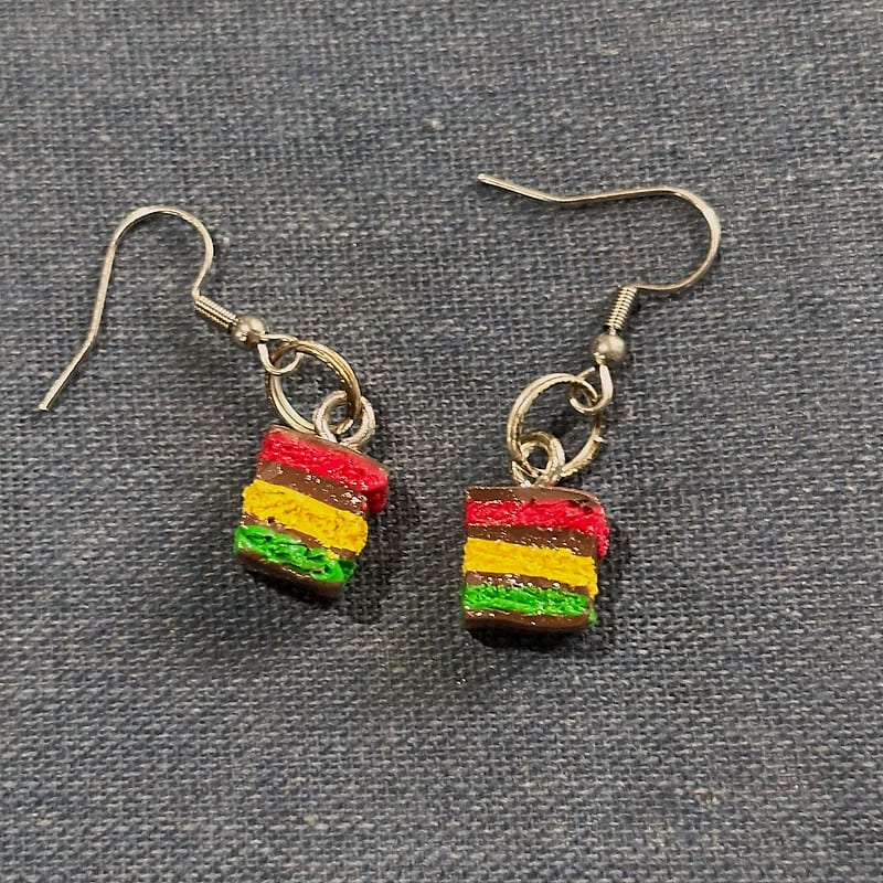 Rainbow Cake Earrings
