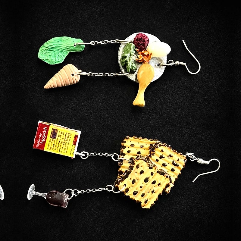 Passover Seder Charm Earrings